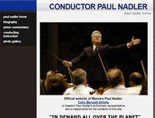 Tablet Screenshot of paulnadler.net